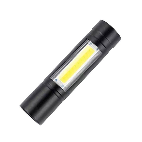 Super Bright COB Mini LED Flashlight USB Rechargeable Camping Small Torch Lamp - Image 2