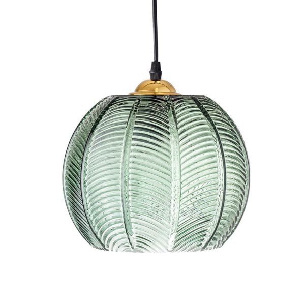 Green Tree Leaf Pattern Glass Chandelier Dining Room Light - Image 7