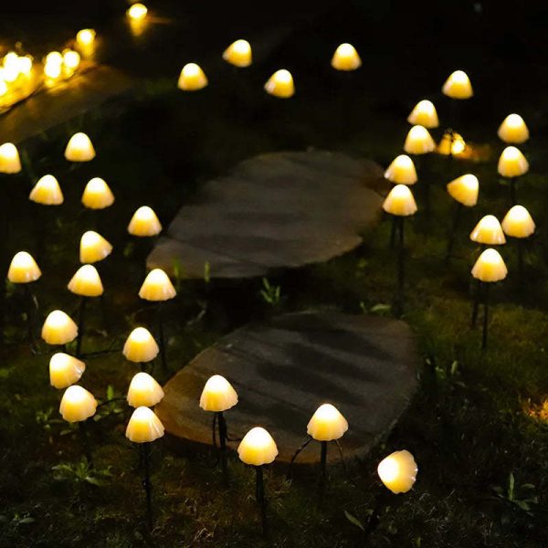Outdoor Solar Floor Outlet Mushroom Led Small Colored Lights - Image 5