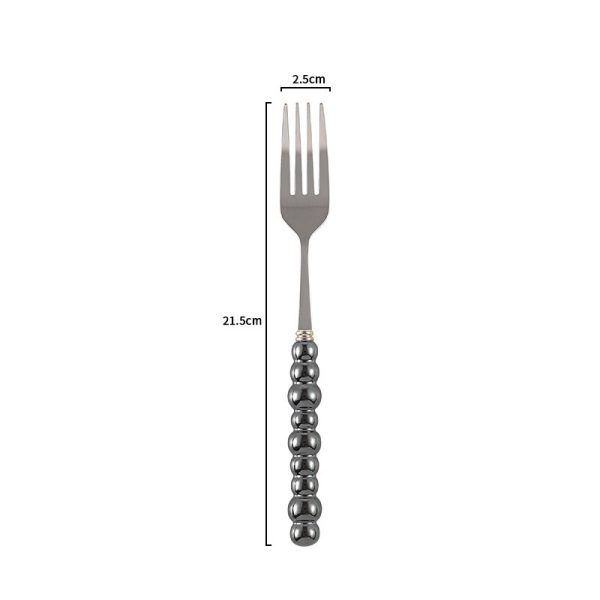 Ceramic Pearl Handle Knife Fork And Spoon Household Eating Soup Spoon Western Foodsteak Knife And Fork - Image 6