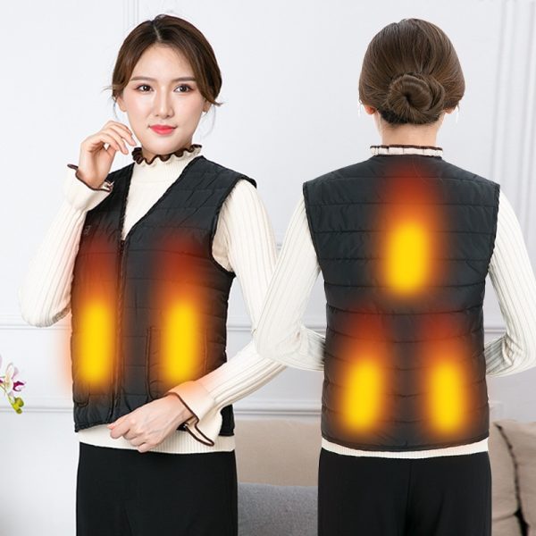 Heating Vest Three-gear Electric Heating Temperature Control Warm Men And Women - Image 3