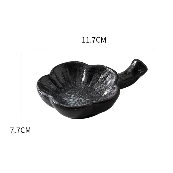 Japanese-style Household Ceramic Flavour Dish With Handle - Image 9