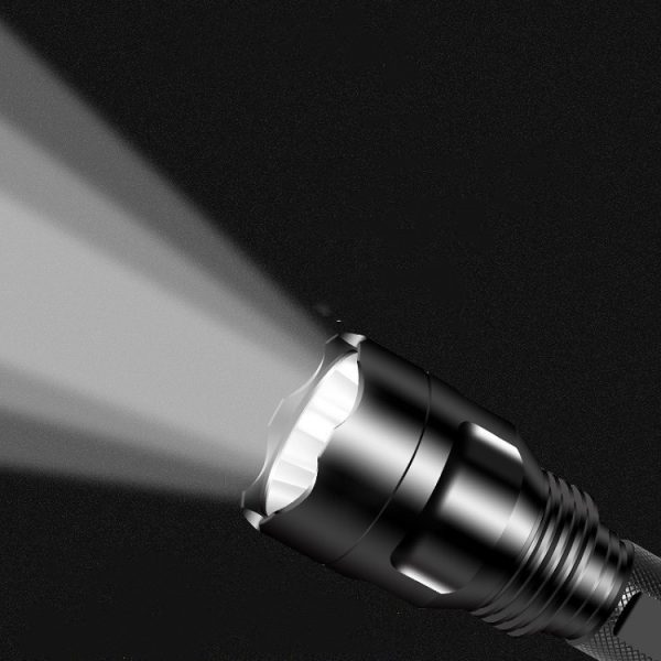 Aluminum Alloy Rechargeable Fixed Focus Emergency Outdoor Riding Long-range Shot Waterproof Led Flashlight - Image 4