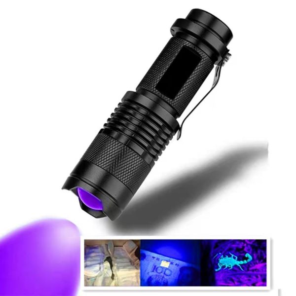 Fluorescent Detection UV Flashlight Scorpion Lamp Cat Moss Purple Light Aluminum Alloy Torch - Image 4