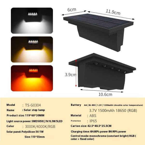 Solar Step Light Outdoor Waterproof - Image 5