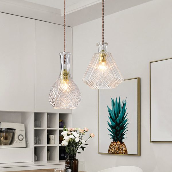 Glass bottle chandelier - Image 4