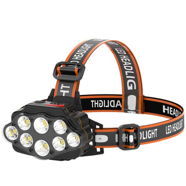 8LED Strong Light Rechargeable Night Fishing Headlight - Image 2