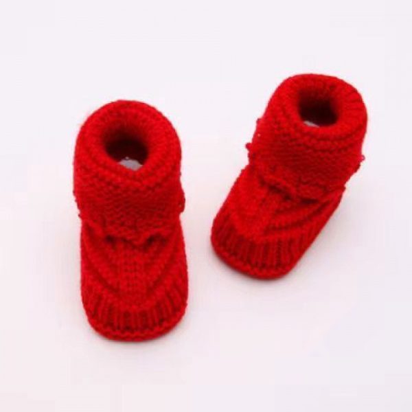 Male and female Babies Handmade Knitted Wool Soft Bottom Babies - Image 4