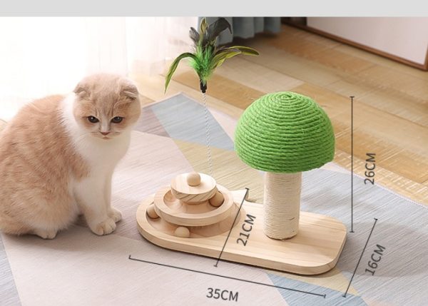 Pet Cat Tree Toys Cat Scratch Post Pet Furniture Scratching Post Cats Claw Scratcher Double Sisal Balls Cat Accessories - Image 5