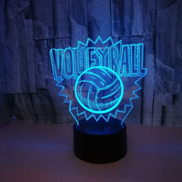 Volleyball 3d led night light - Image 5