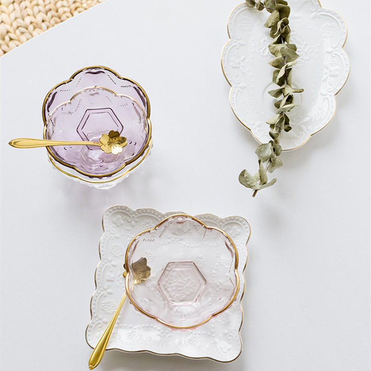 Phnom Penh Cute Girl Japanese Style Net Celebrity Transparent Tableware