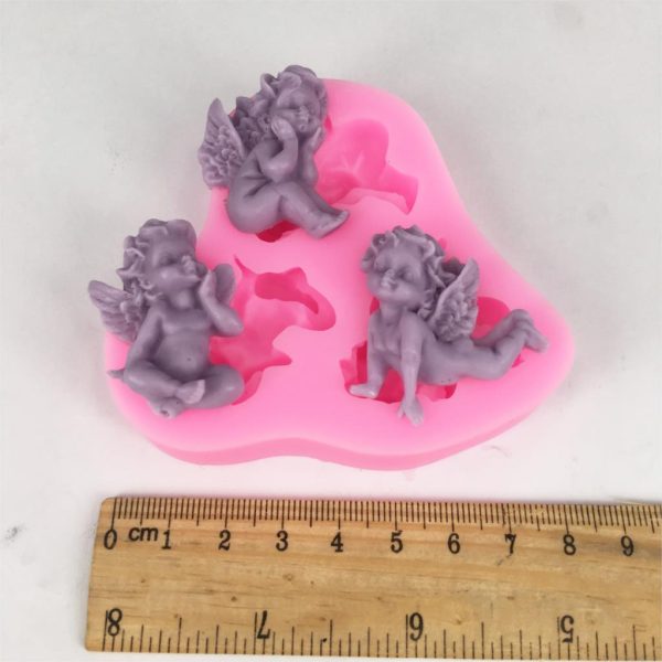 Three angel cake silicone mold decoration tools