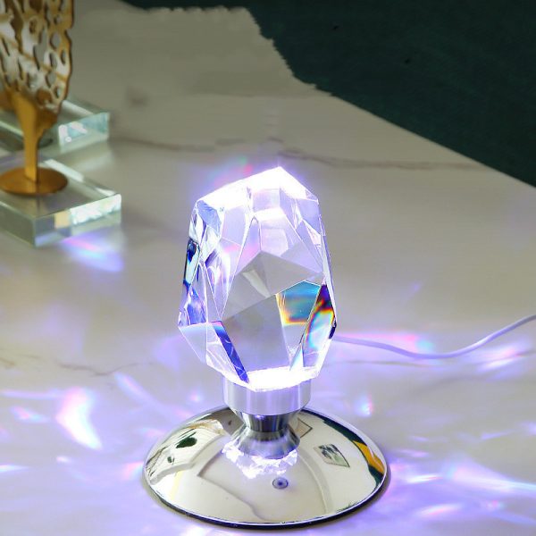 Bedroom Simple Atmosphere Diamond Crystal Table Lamp - Image 6