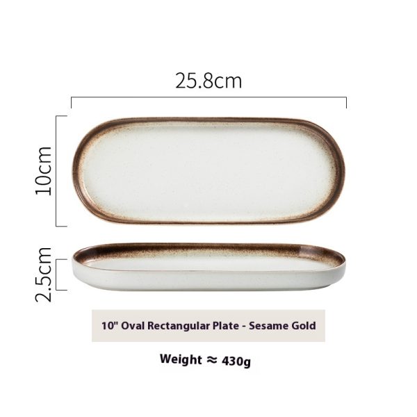 Western Ceramic Plate Dessert Snack Dish - Image 9
