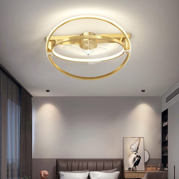 Modern LED Ceiling Fan With Light Remote Control Living Dining Room - Image 3