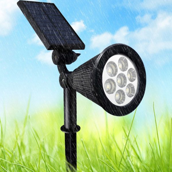 Solar Lawn Light LED Outdoor Waterproof Wall Light RGB Garden Light - Image 2