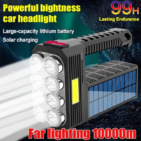 Solar Rechargeable Usb Flashlight Led - Image 2