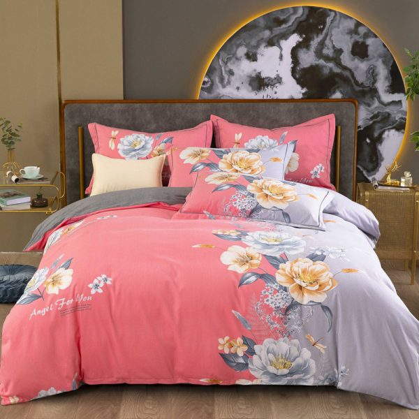 Cotton Winter Linen Quilt Cover Bedding Set