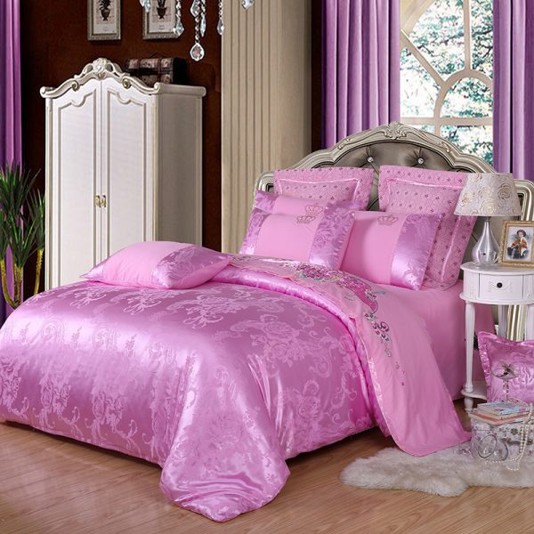 Active satin jacquard four-piece bedding - Image 9