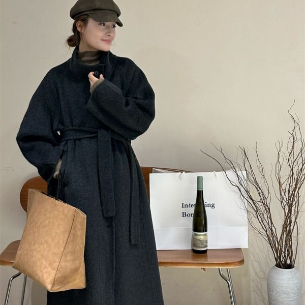 Loose Slimming Casual Woolen Coat - Image 2