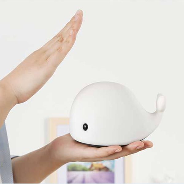 Dolphin silicone patted lights colorful atmosphere lamp creative Nightlight whale color bedside lamp lovers gift - Image 2