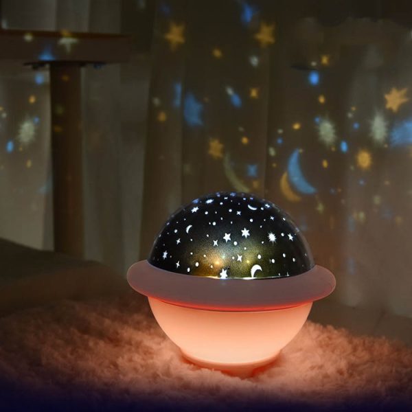 UFO starry sky light projection light LED night light creative romance - Image 2