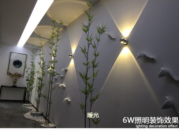 The Bedroom Wall Lamp Bedside Lamp LED Switch With Modern Minimalist Living Room Balcony Aisle Stairs Indoor Double Wall Lamp - Image 5