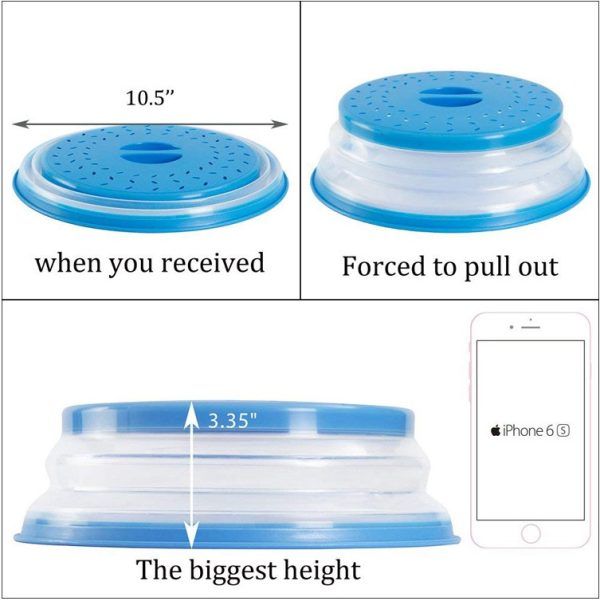 Collapsible Microwave Food Cover - Image 4