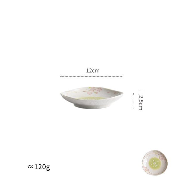 Salad Dishes Soup Bowl Noodle Bowl Household Ceramic Tableware Dessert Fruit Plate - Image 3