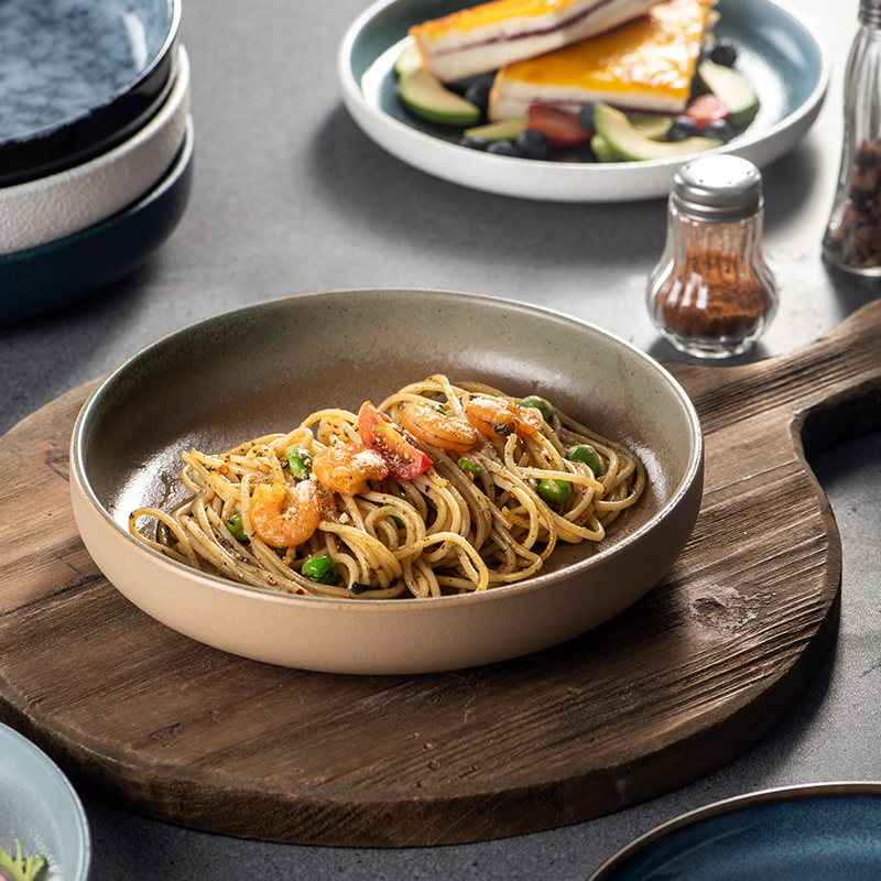Home Creative Retro High-grade Ceramic Pasta Steak Western Food Plate