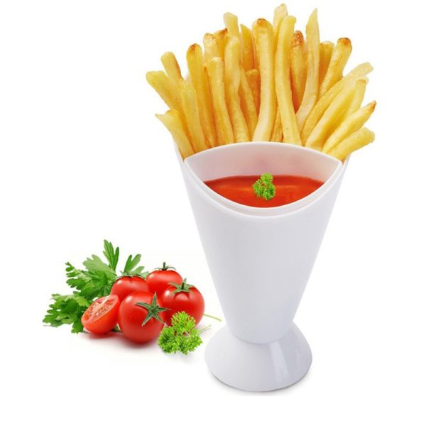 Western French Fries Vegetable Salad Cup Creative Diagonal Western Tableware