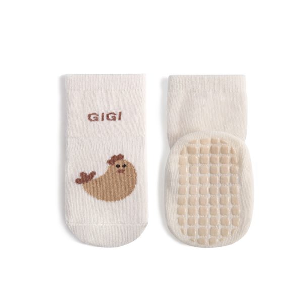 Children's Mid-calf Cute Cartoon Non-slip Dotted Rubber Floor Socks - Image 2