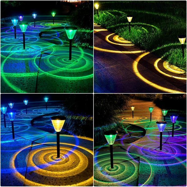 Solar Pathway Lights Led Home Outdoor Waterproof Plug-in Garden Atmosphere Landscape Light Waterproof Solar Path Lights Decorative For Yard Path Lawn - Image 2