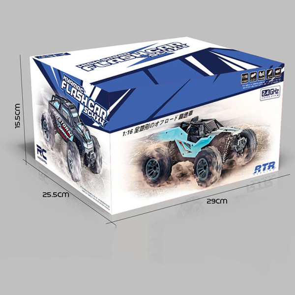 The New Four-Wheel Drive High-Speed Car 1:16 Full-Scale Off-Road Remote Control Car Four-Wheel Drive Racing - Image 3