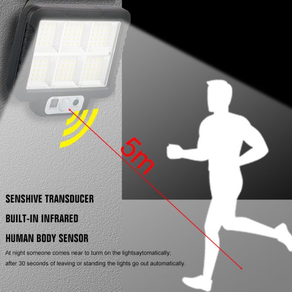 Split Solar Wall Light 120led Human Body Induction - Image 3