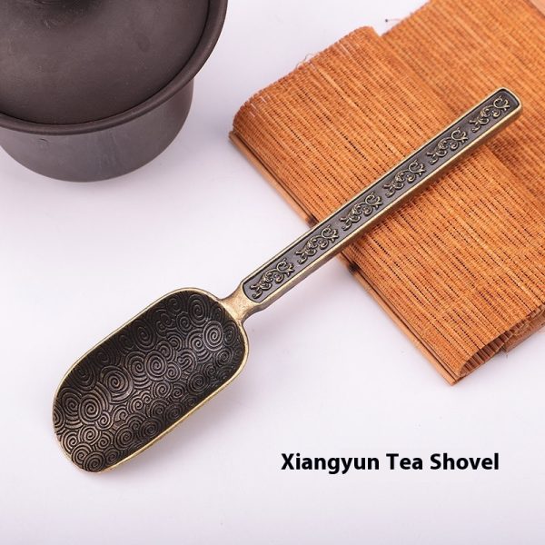 Carved Fu Character Auspicious Clouds Pattern Tea Ceremony Utensils Tea Spoon - Image 6