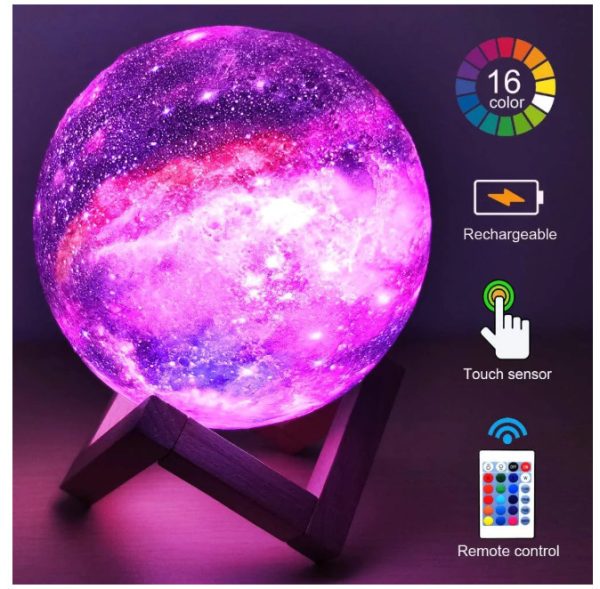 3D Printing Moon Lamp Galaxy Moon Light - Image 6