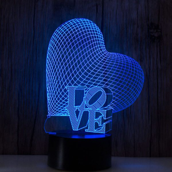 Touch 3d visual stereo colorful night light - Image 5