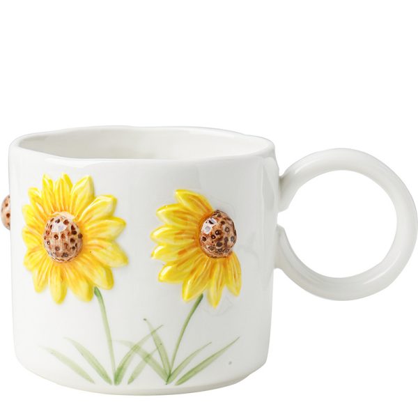Ceramic Underglaze Hand Painted Household Cup And Saucer - Image 3