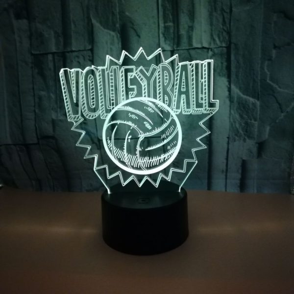 Volleyball 3d led night light - Image 7