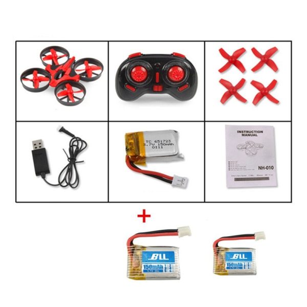 Remote control mini quadcopter with protective ring remote control drone anti-fall remote control aircraft children's toy - Image 4