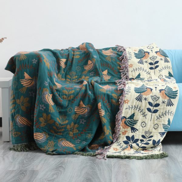 Bohemian Cotton Four Seasons Sofa Cover Blanket - Image 3