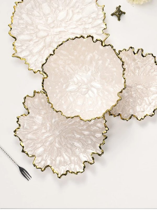 Nordic Style Golden Edge Maize Leaf Plate - Image 7