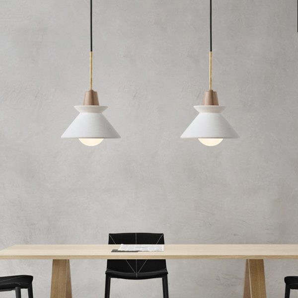 Nordic Creative Wooden Style Cement Pendant Light