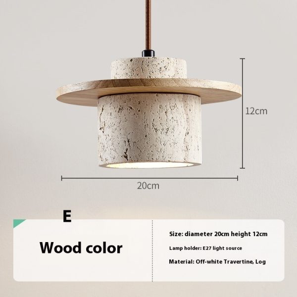 Cream Silent Wind Bar Guesthouse Decoration Yellow Cave Stone Lamps - Image 3