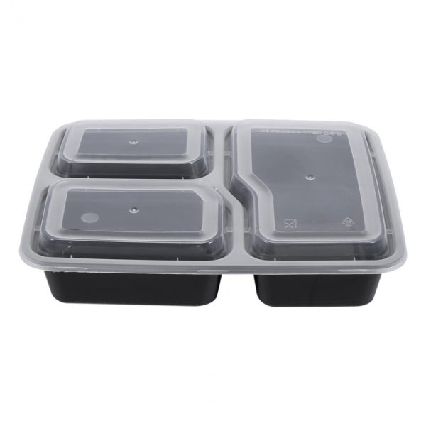 Disposable lunch box plastic fast food box lunch box lunch box takeaway package green lunch box microwave oven dishwasher - Image 6