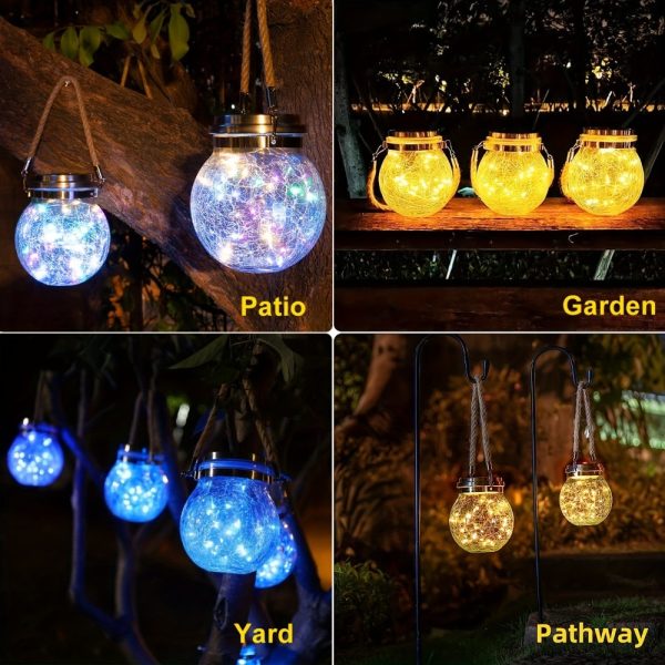 Solar Outdoor Broken Glass Lantern - Image 10