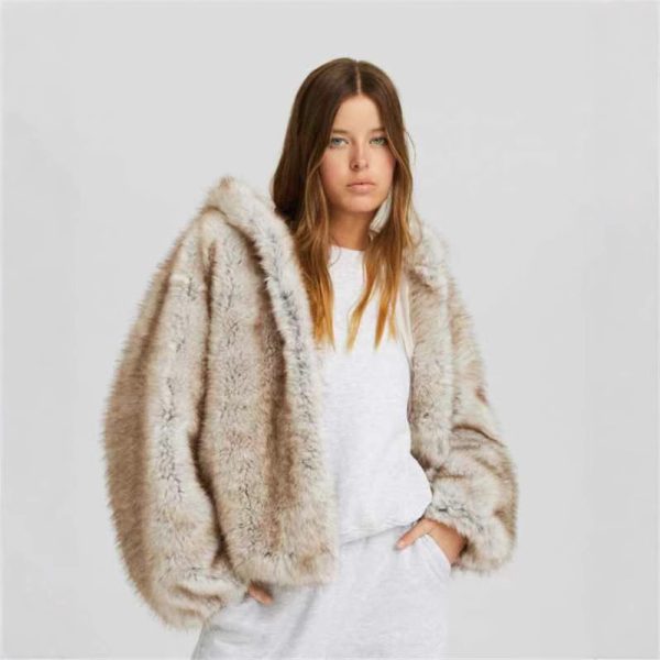 European And American Warm Artificial Fur Coat - Image 2