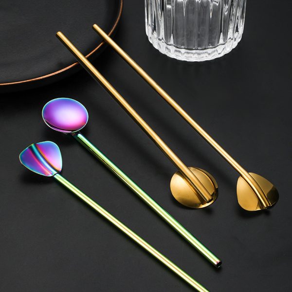 304 Stainless Steel Creative Straw Spoon - Image 2