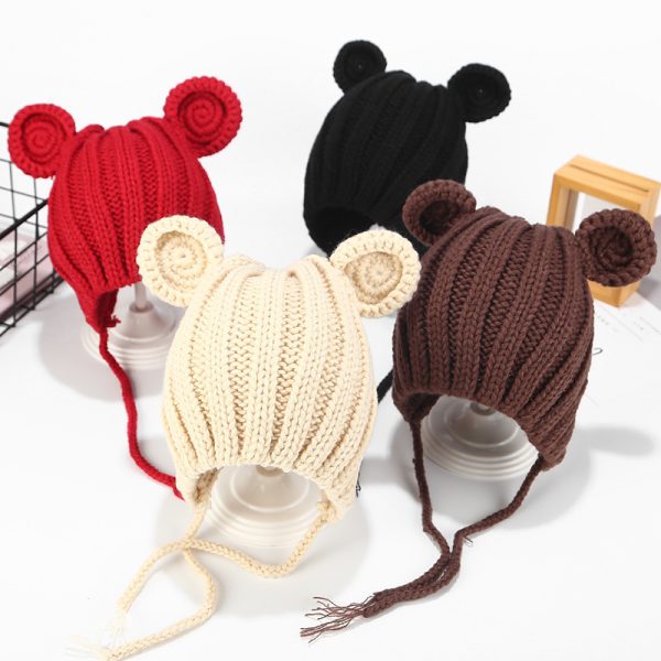 Ear Protection Knitted Baby Woolen Cute Hat - Image 2